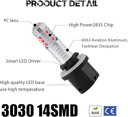 Vista 67 de Bombillas LED antiniebla superbrillantes de 3000 lm H8 H11, bombillas DRL de alta potencia 3030 chips con lente de proyector de repuesto