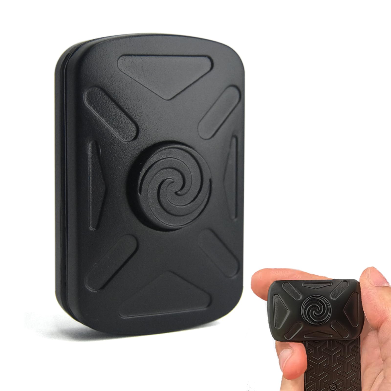 Buffcy Vortex Fidget Toys Adults, Fidget Slider & Fidget Spinner, Infinite Metal Magnetic Fidget Toy, Silent Stress Relief Desk Toy for Anxiety, ADHD, Gifts for Adults (Black)