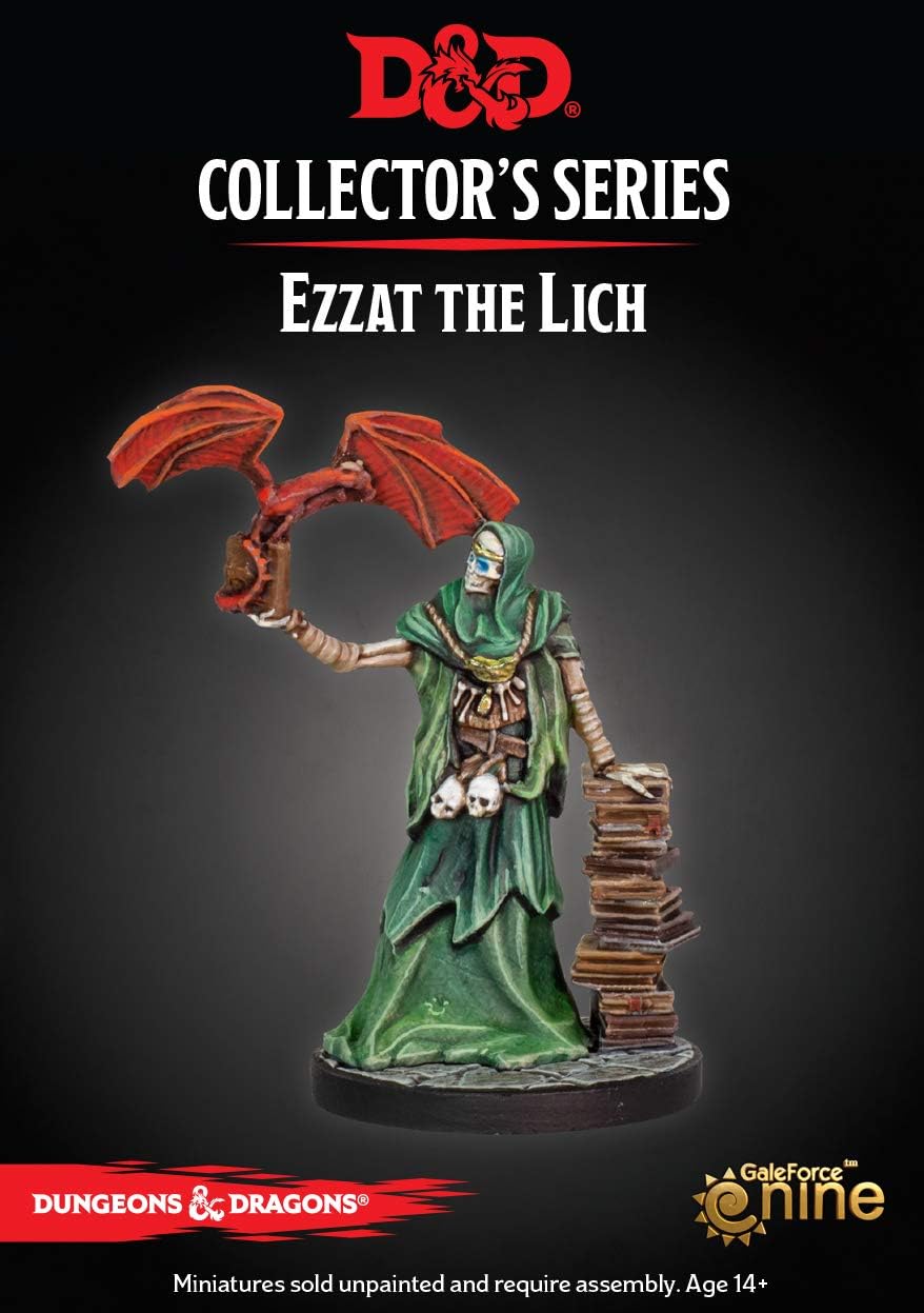 Gale Force Nine Dungeon of The Mad Mage: Ezzat (1 Fig) Collector's Series Miniature, Multicolor