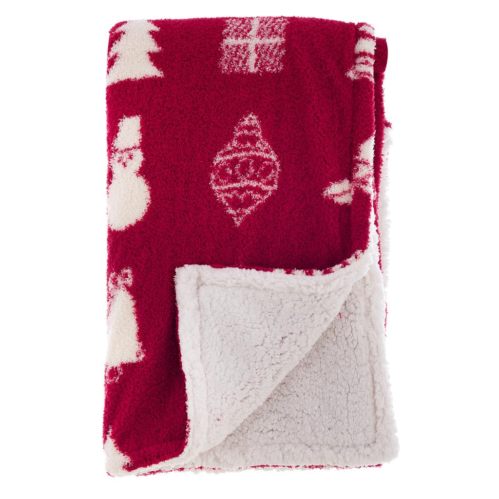 Couverture plaid de Noël Sherpa 140x170 pour réchauffer vos soirées d'hiver