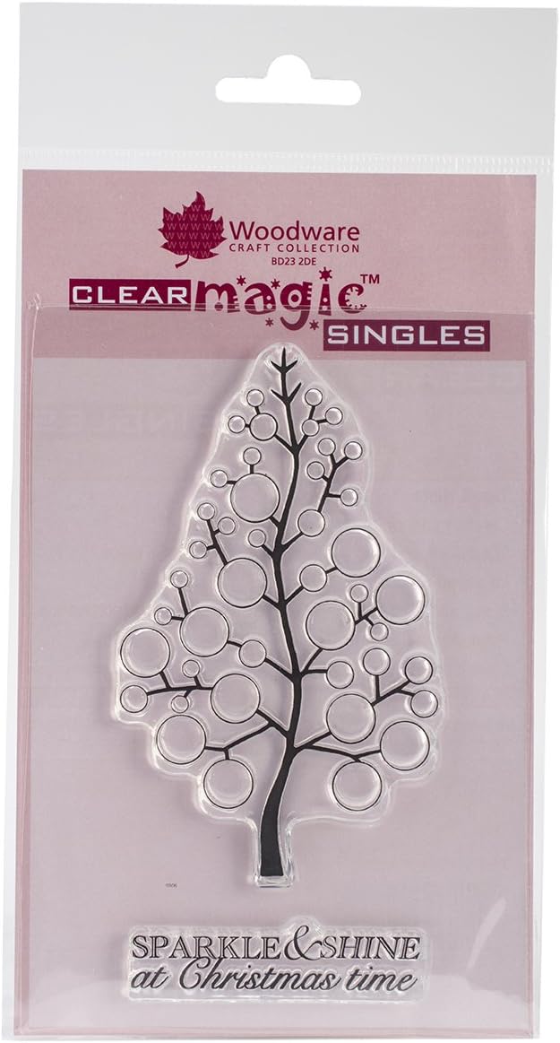 Woodware Jane Gill – Timbro Trasparente Fizzie Bubble Bloom A6 Per Scrapbooking E Cardmaking
