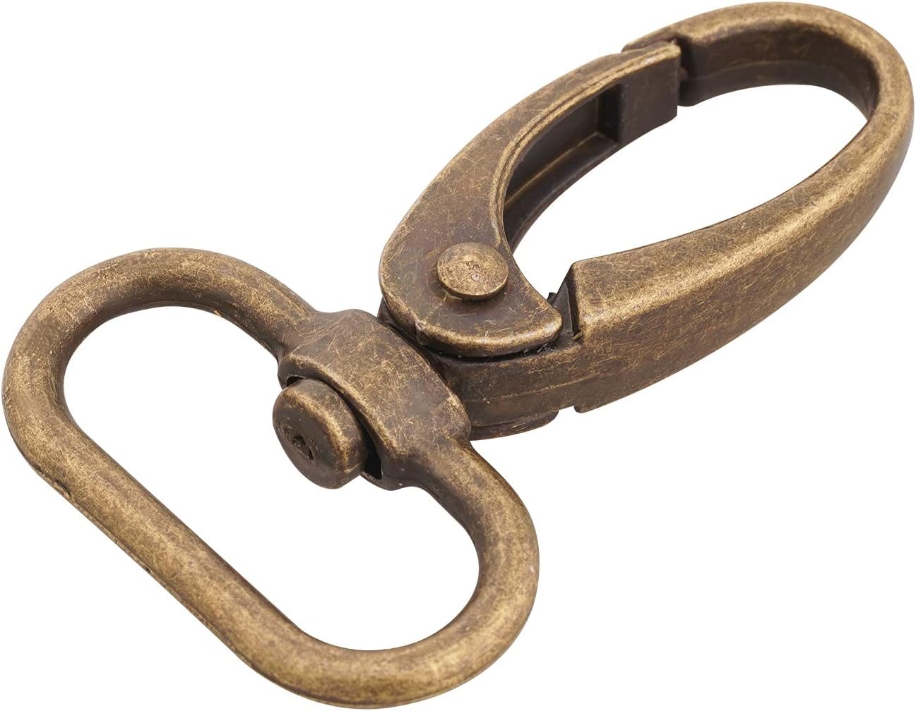 1 Inch Antique Brass Curved Oval Lobster Clasp, Swivel Trigger Clips Snap for Strap Bag Purse Landyard Craft (Pack of 20) : Arts, Crafts & Sewing