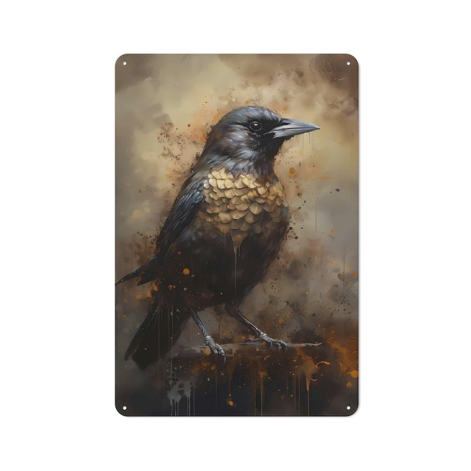Junmoney Jay Enchanted Environment Tin Wall Plaque 30X20cm With For Workshop Wall, Suited To Makers And Diy Enthusiasts