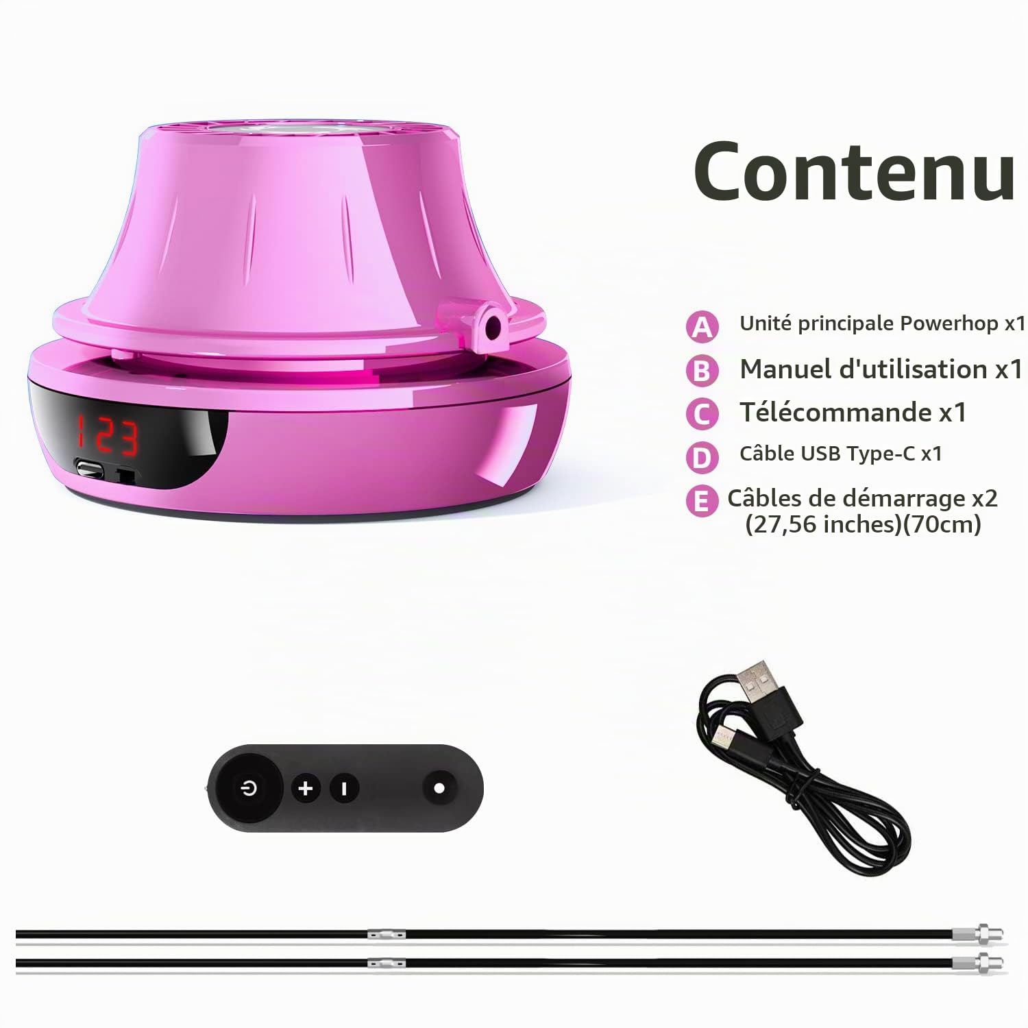 LEJIEYIN Corde à Sauter Rechargeable Corde à Sauter Entraînement avec Multi Utilisateurs ensemble Réglable 1-10 Niveau de Vitesse avec Télécommande Machine à Sauter Compteur
