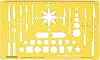 Traceease Map Drafting Navigation Arrows Template Drawing Stencil,Designing Template Measuring Ruler