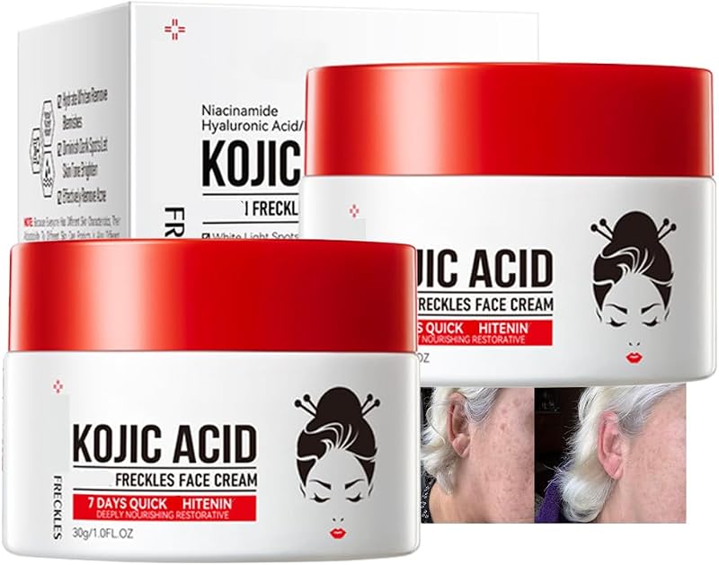 Creme facial e corporal com ácido kójico e ácido hialurônico