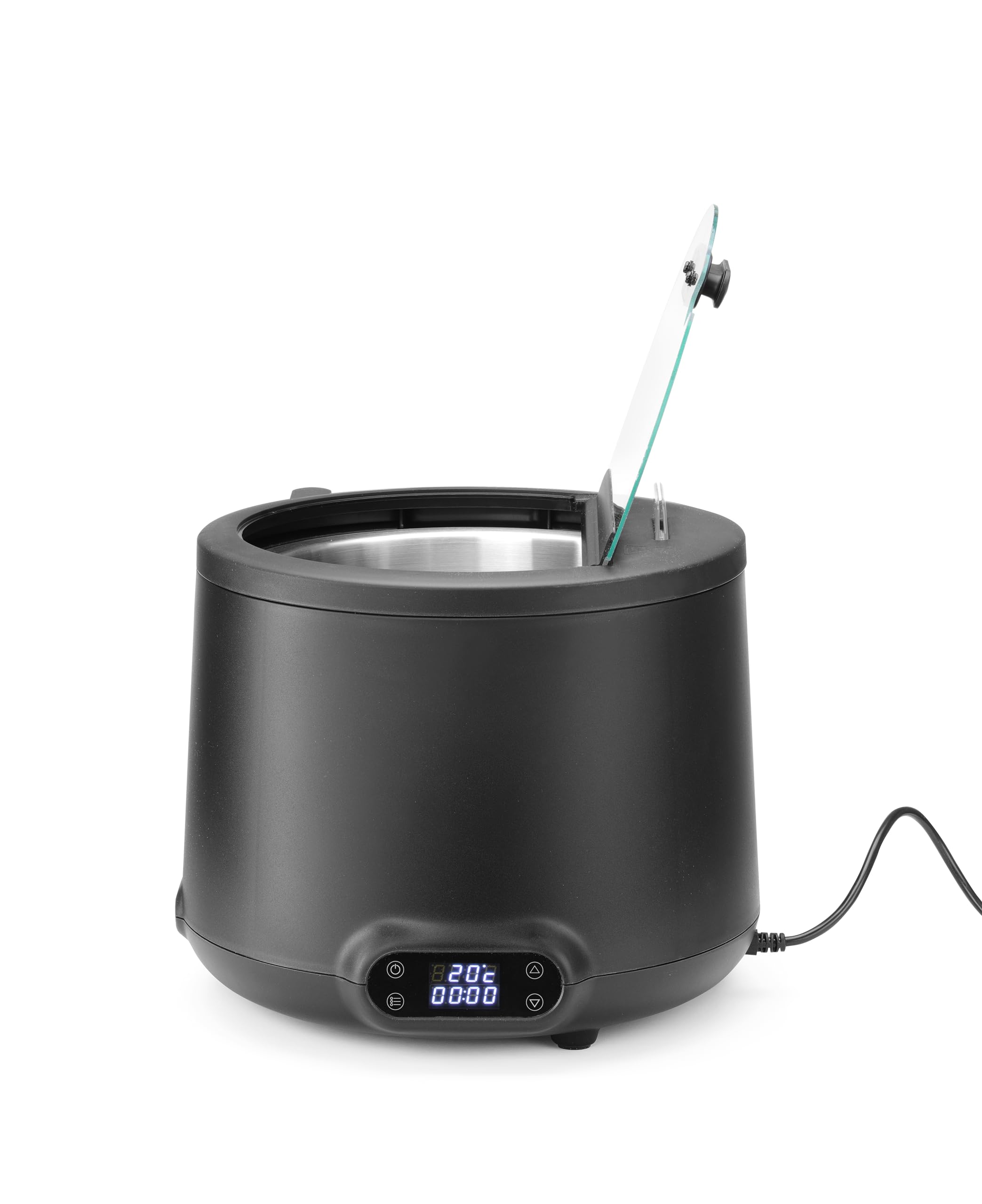HENDI Bollitore per zuppa elettrico UNIQ per buffet, 8L, 35-85°C, 220-240V, 500W, ⌀365x(H)325mm, alluminio, acciaio inox, PP, vetro temperato, nero