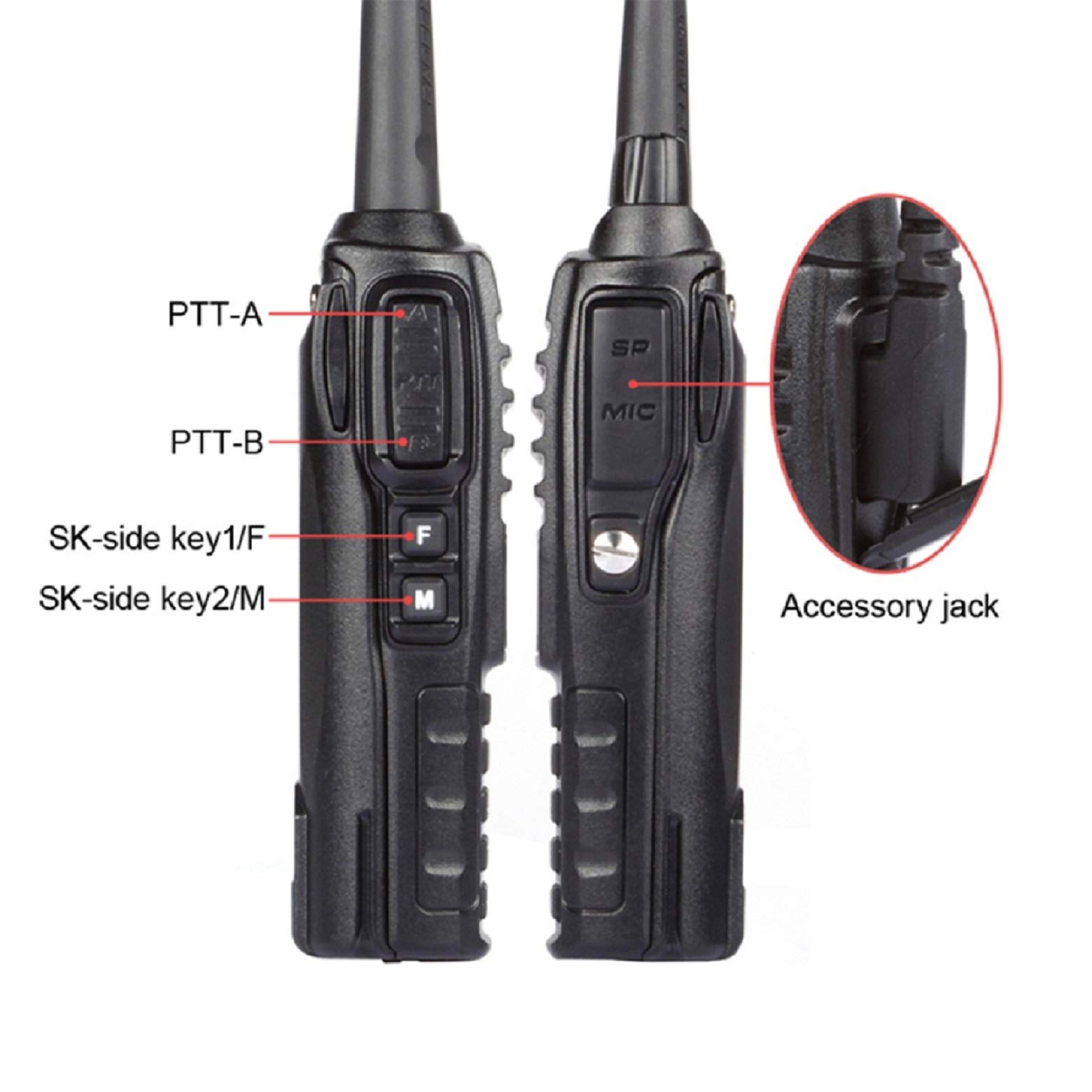 RICETRASMITTENTE BAOFENG UV-82 RADIO LUNGA DISTANZA 10W DUAL BAND 10000 MAH VHF - Foto 10