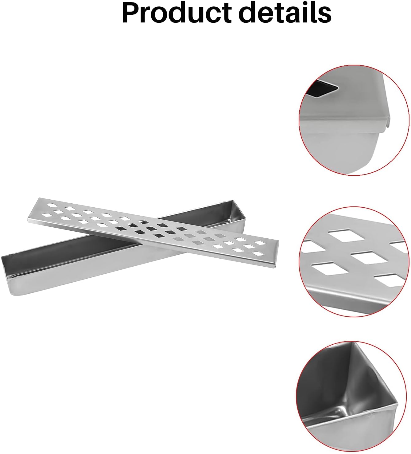 Grill Humidifier,Smoker Box Cold, Smoke Generator Steel, Barbecue Tube Grill Humidifier Mesh Pellet Tool