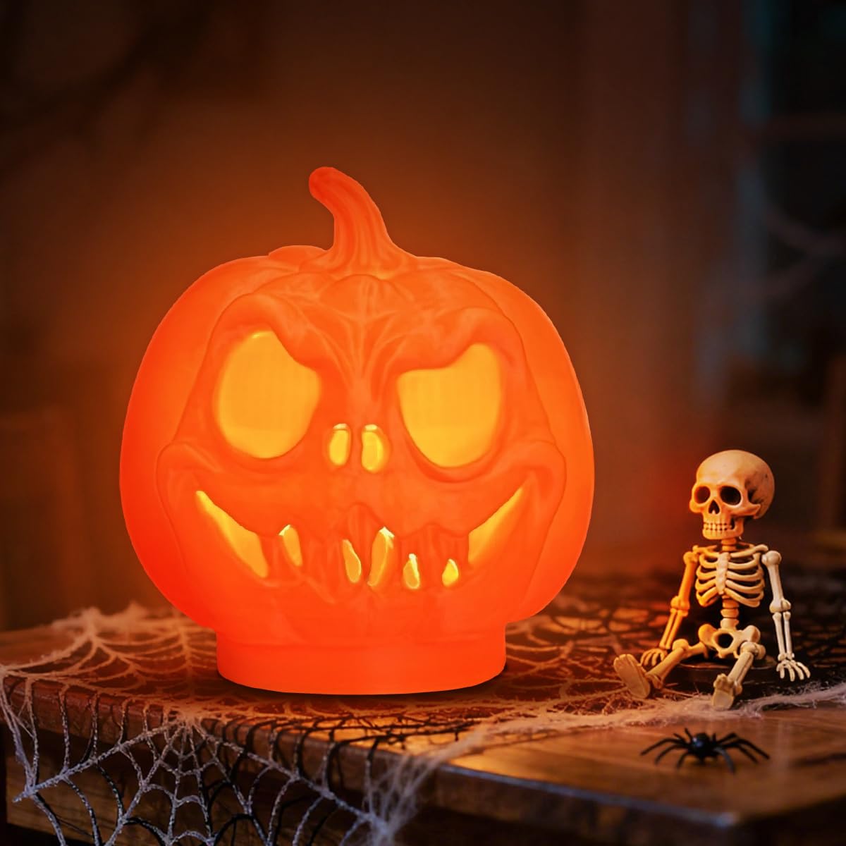 YEHUARIS Spooky Halloween Decorations: Pumpkin, Jack-O'-Lantern, Haunted House Décor & Fairy Lights with 1.5m USB Cable - Perfect for a Creepy, Festive Atmosphere!