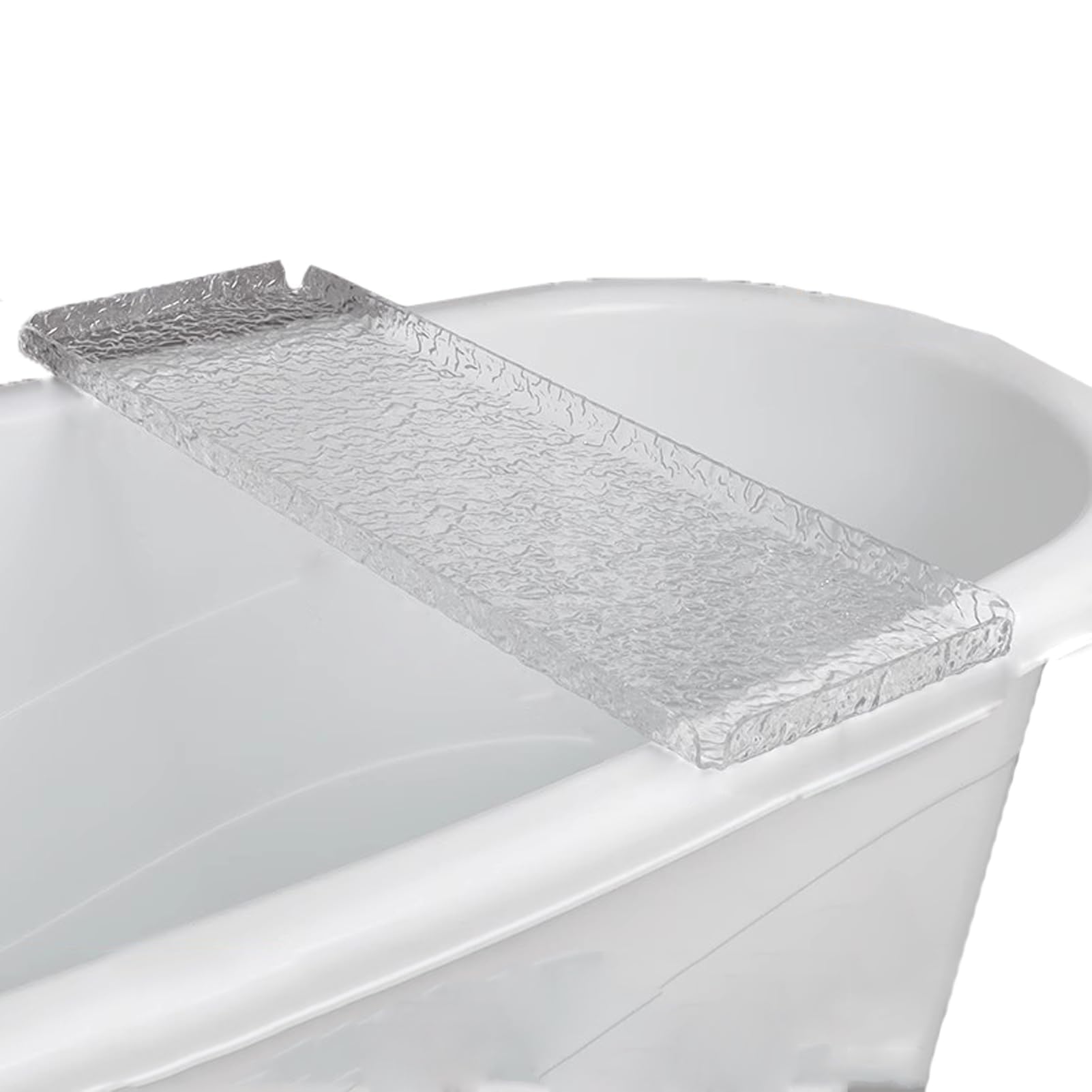 Akrylowa taca na wannę 70cm Bath Caddy ze stabilną platformą, wodoodporna i łatwa w obsłudze konstrukcja dla relaksujących momentów spa, trzyma telefon i szkło bezpiecznie
