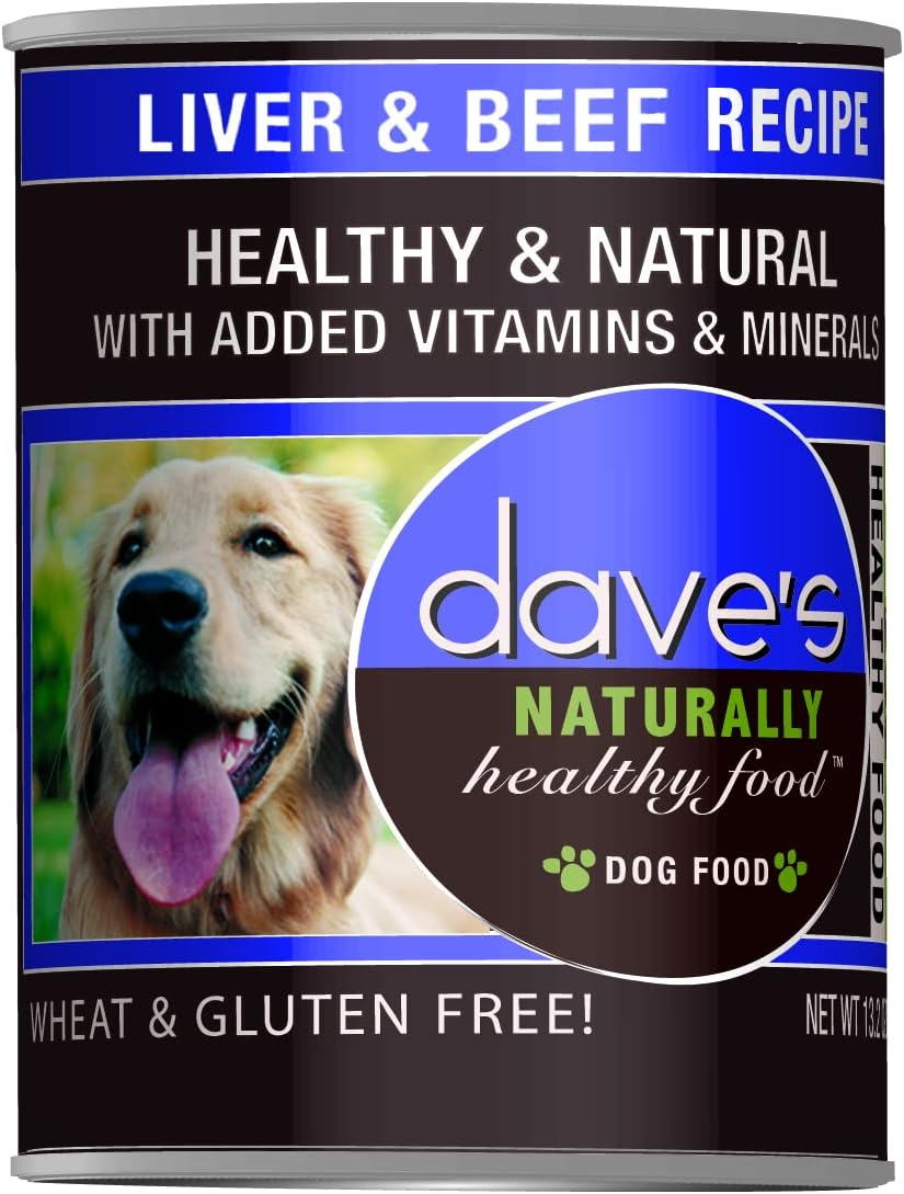 Dave's Pet Food Naturally Healthy Wet Dog Food, Liver
