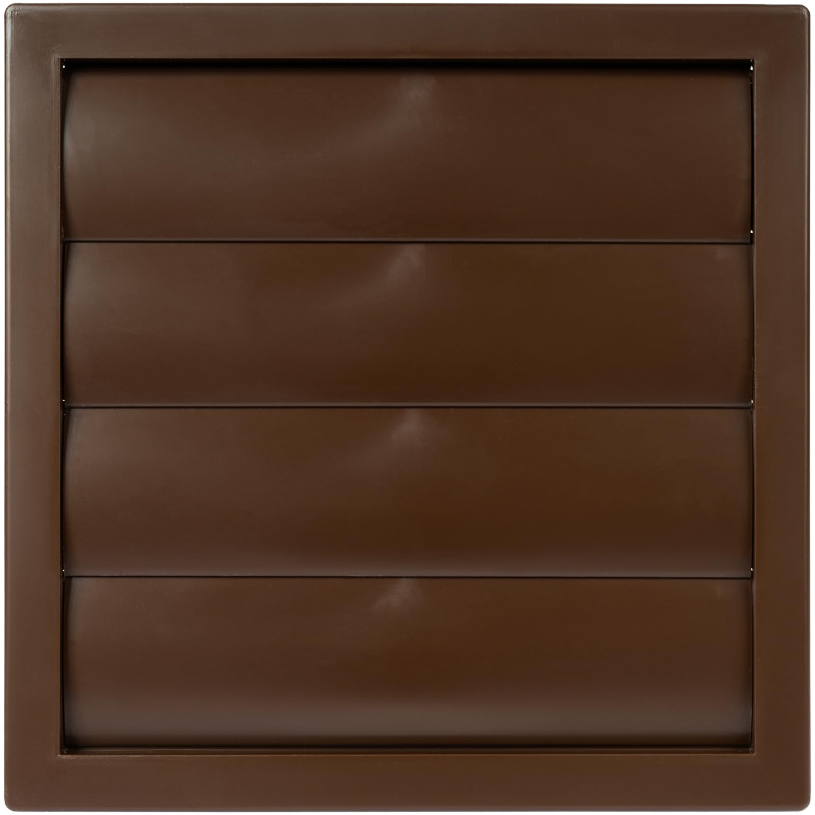 Vent Systems diameter 6" Inch Brown Plastic Exterior Vent Cover, Heavy-Duty Louvered Grille with Mesh Screen, Airflow Shutter - Image 4