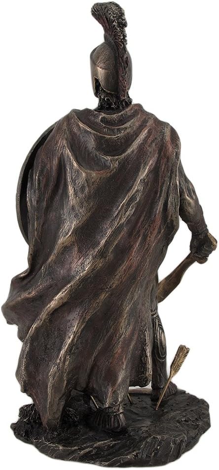 Black Friday - 70% OFF Veronese Design Spartan King Leonidas with Sword and Shield Bronzed Statue