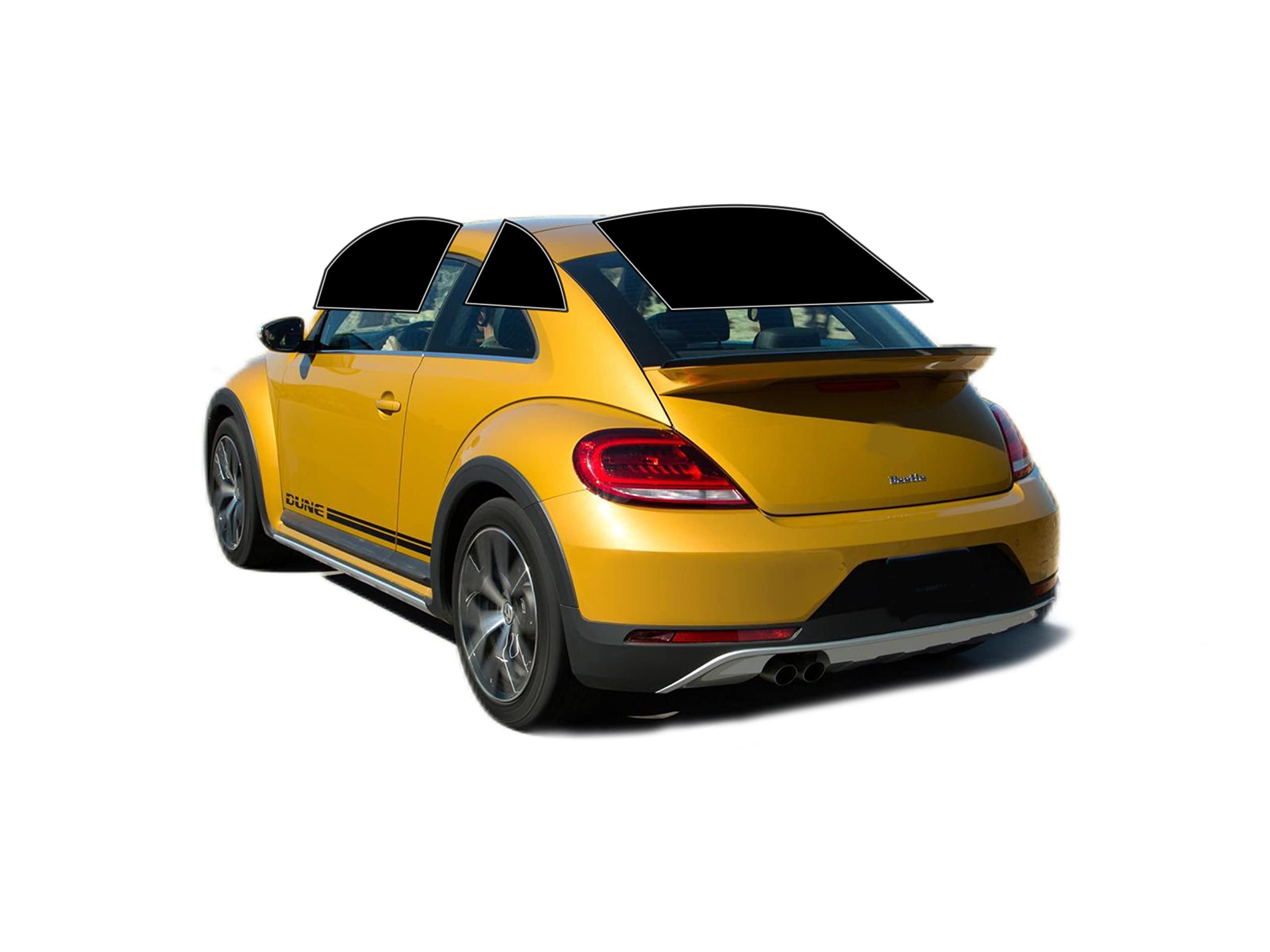 AUTOTEK Precut Windows Tint Film All Sides Cars Sun Blocking Protection Privacy Anti Shatter Glass 2 Ply Film Any Tint Shade kit for Volkswagen Beetle Coupe 2012-2019