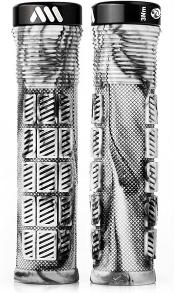 MTB Bike Grips Rise - Ergonomic and Non-Slip for Enduro | Micro-Diamond Texture Grips with Adjustable Thickness - Engineered for Trail and Downhill control