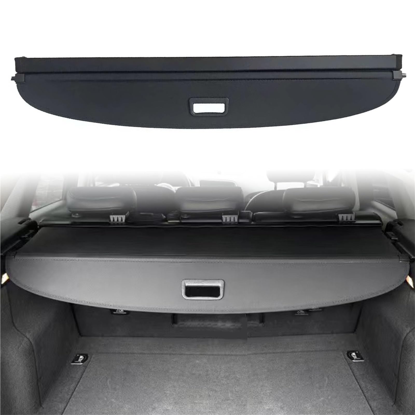 éTagèRe ArrièRe RéTractable pour Coffre De Voiture Housse De Protection Rétractable Noire for Coffre Arrière De Voiture, Utilisation Adaptée pour Audi Q5 2010-2024, 1 Lot