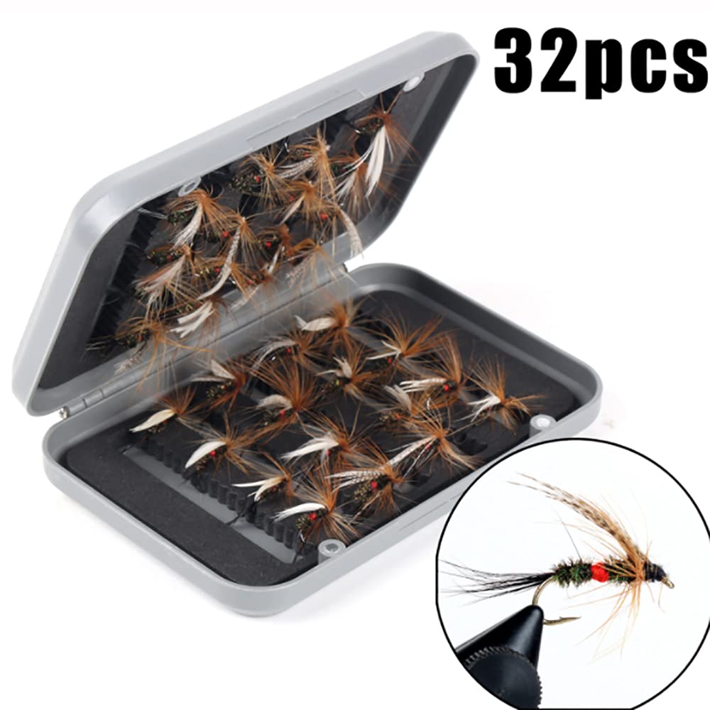 Scatola Per Mosche Da Pesca Malloch Of Perth Con Scamosciatura Nera - Foto 7