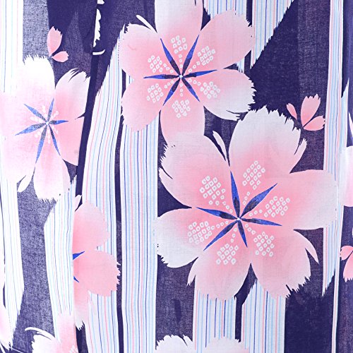 Kimura Jitsugyo Women's Kyoto Traditional Easy Wearing Kawaii Yukata Robe(Japanese Casual Kimono) Japanese Cherry blossoms Set 2 X-Large Woman - Thumbnail 4
