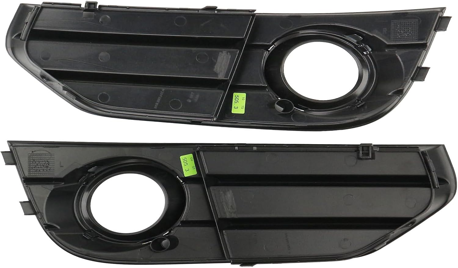 2Pcs Front Bumper Fog Light Grille Cover Left + Right Compatible with Audi A4 B8 Allroad 2010-2016 Replace 8K0807681J01C, 8K0807682H01C