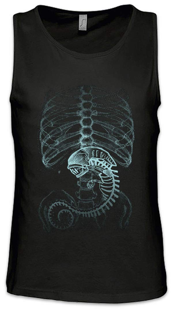 Urban Backwoods Men's Black Xenomorph Alien Tank Top Training Gym Vest Shirt Size 2XL