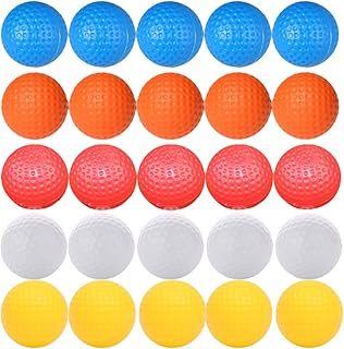 Hemobllo 30piezas Balones Huecas No Porosas Pelota De Entrenamiento Colores Blancas Amarillas Naranjas y Azules Unidades Ligera y Flexible
