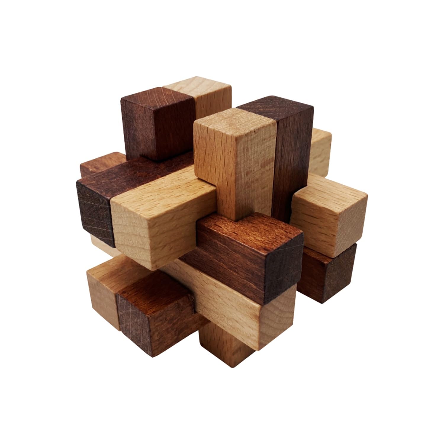 Amazon.co.jp: KUMUZ 木製立体パズル チェックド・ボックス (対象年齢