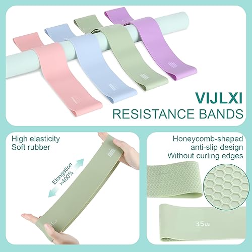 Miniatura 4 de Home Pilates Essentials Kit - Kit de equipo de pilates para el hogar con un anillo de pilates de 14 pulgadas y una bola de pilates de 9.8 pulgadas,