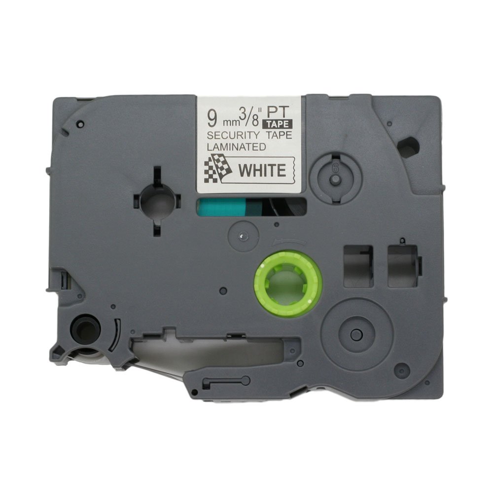 BROVACS 1 Pack Black on White Security Label Tape Compatible for Brother P-Touch TZ SE2 TZe SE2 9mm 3/8" OPA1522 โ image 1