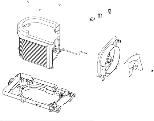SAMSUNG DA97-15978B Bobina de condensador de refrigerador + conjunto del motor del ventilador (reemplaza DA97-13784B + DA97-15978A) Pieza de