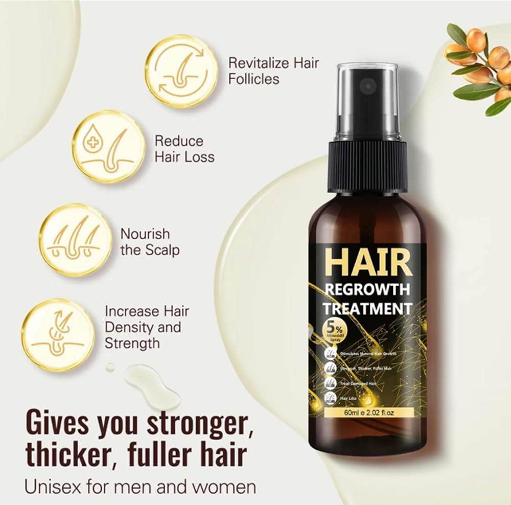 5% Biotin Serum - Enriched For Men & Women. Promotes Hair Growth & Thickness. Ideal Scalp Care For Healthier Hair - Biotin Hair Regrowth Serum - 60ml - Image 3