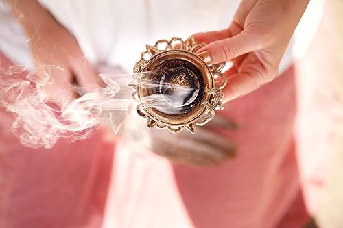 Miniatura 8 de Mamoul Dahab - Incienso (discos de resina prensada), para carbón o quemador eléctrico Bukhoor (Mabkhara), decoración de meditación y alivio del