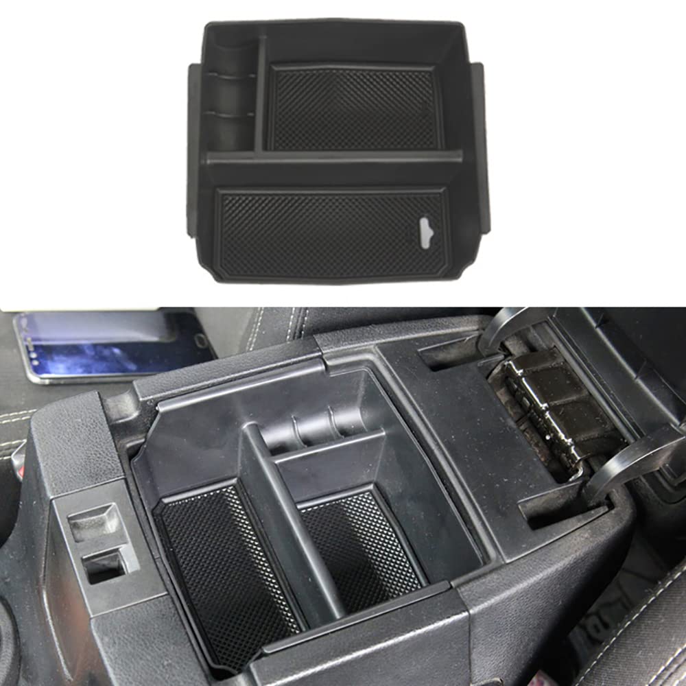 Boîte De Rangement Console Centrale Pour Jeep Wrangler JK/JKU 2011-2018 - Noir ABS
