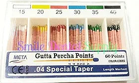 Meta Gutta Pointes en percha .04 assorties # 30, 15, 20, 25, 35, 40 (60pt)_AB