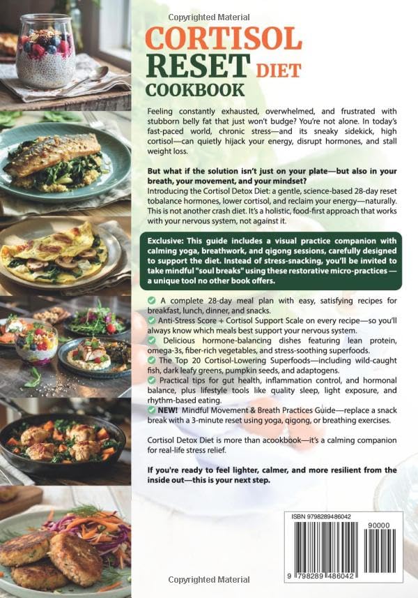 The 28-Day Cortisol Reset Diet Cookbook: A Complete Meal Plan to Support Hormone Balance, Reduce Stress, Boost Energy, and Promote a Healthy Waistline with Easy Anti-Inflammatory Recipes & Superfoods - Image 2