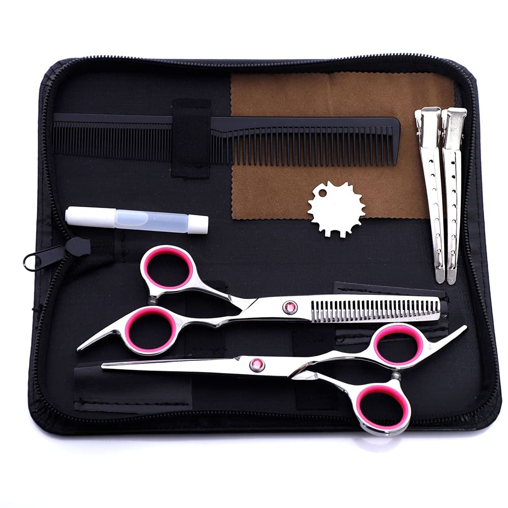 DXZM Hair Cutting Scissors Set,Hair Dressing Shears Kit,Professional Stainless Steel Hair Shears Set,Suitable for Men, Women, Adult, Kid