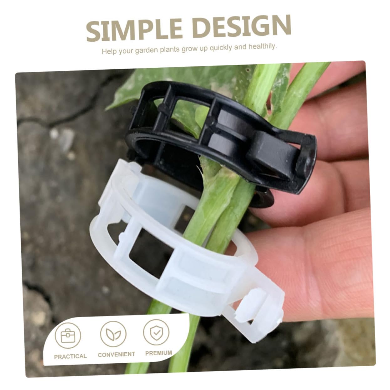 Yardwe 400stücke Pflanzenclips Für Tomaten Pflanzenhalter Für Rankpflanzen Gurken Und Einfach Zu Handhabende Klammern Unterstützung Von Kletterpflanzen