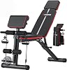 Weight Bench Adjustable, Foldable Workout Bench Press for Home Gym, 770LB Incline Decline Strength Training Benches with Leg Extension & Preacher Curl Pad