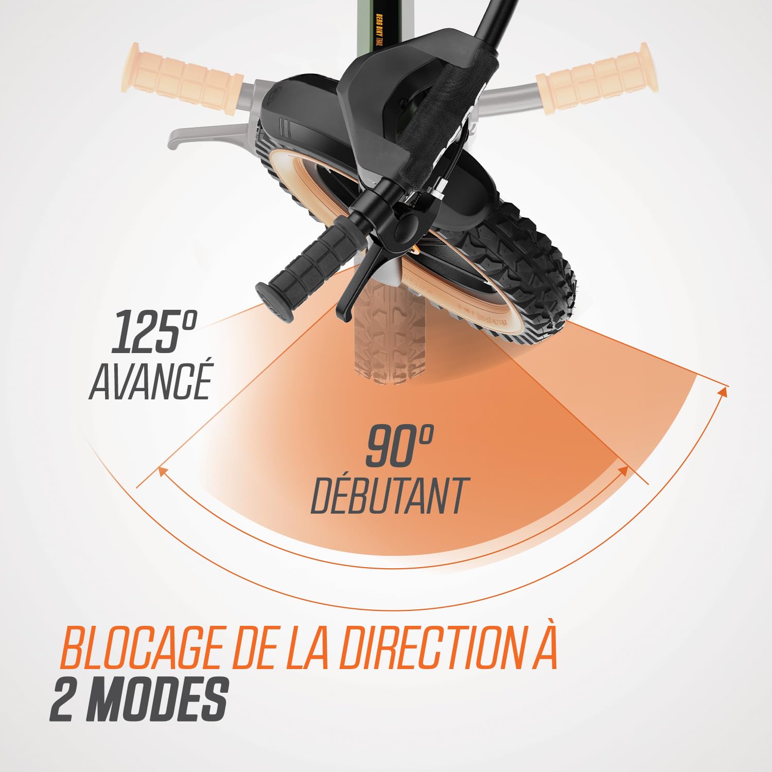 Berg Biky Cross Vélo sans pédales pour Enfants à partir de 2 Ans, Roues 30,5 cm, Frein à Main, Design sûr et léger, réglable pour la Croissance
