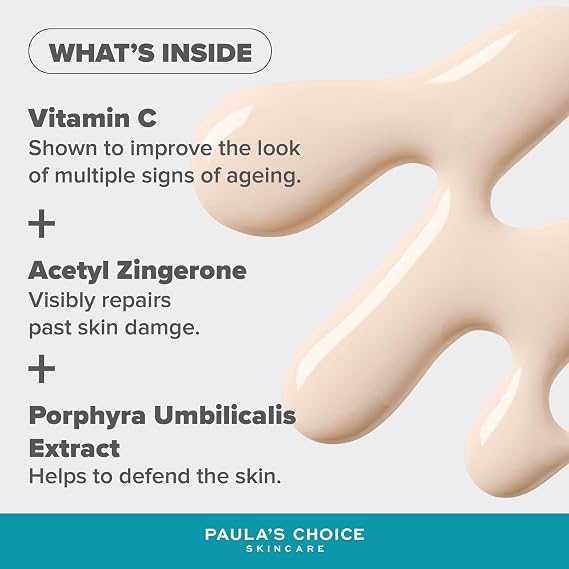 Paula's Choice Vitamin C SPF 50 Moisturiser, Hydrates & Brightens, 60 ml