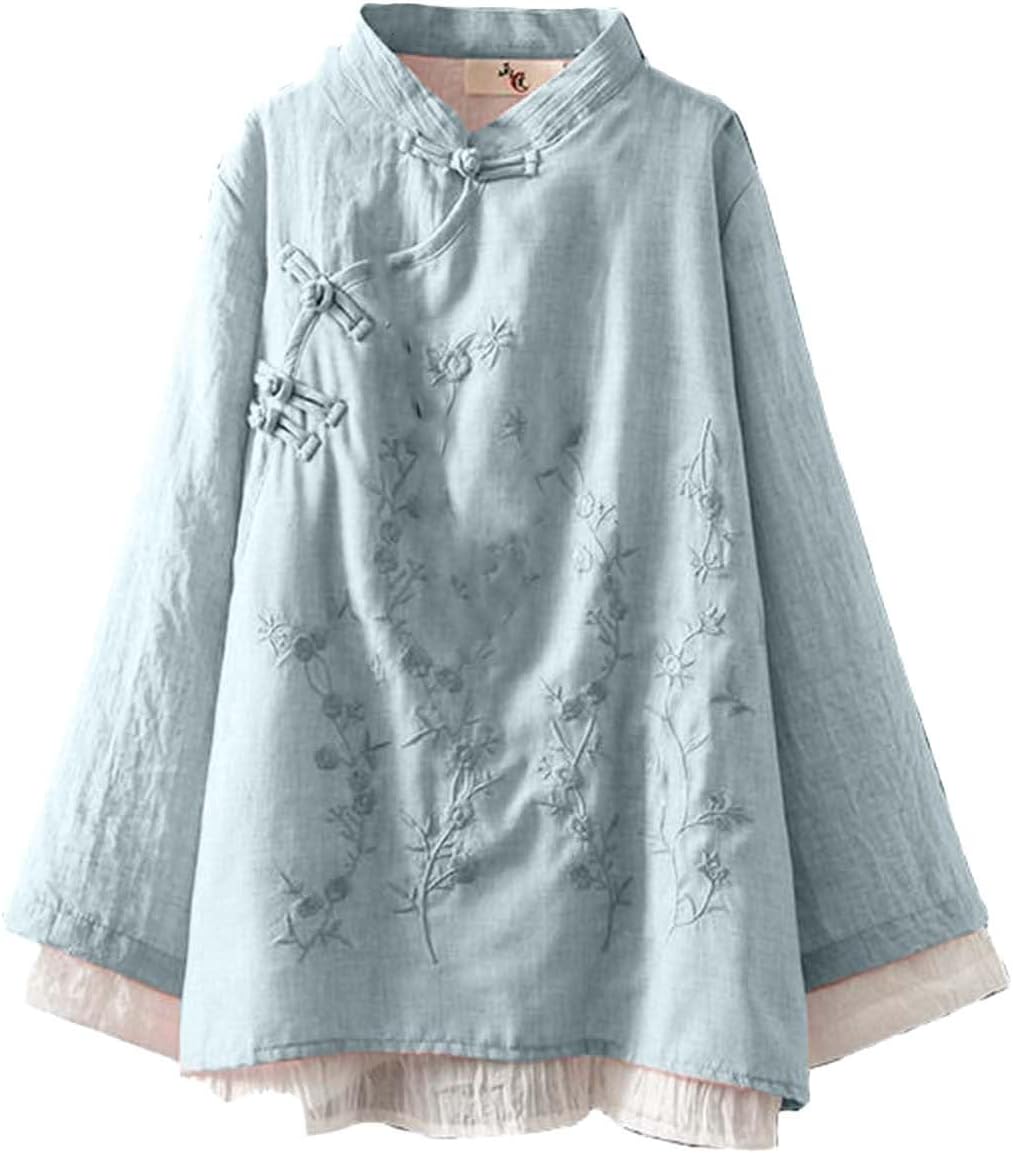Cotton Tops for Women Long Sleeve Vintage Embroidery Irregular Cozy T-Shirts Y2k Preppy Cute Blouses Vacation