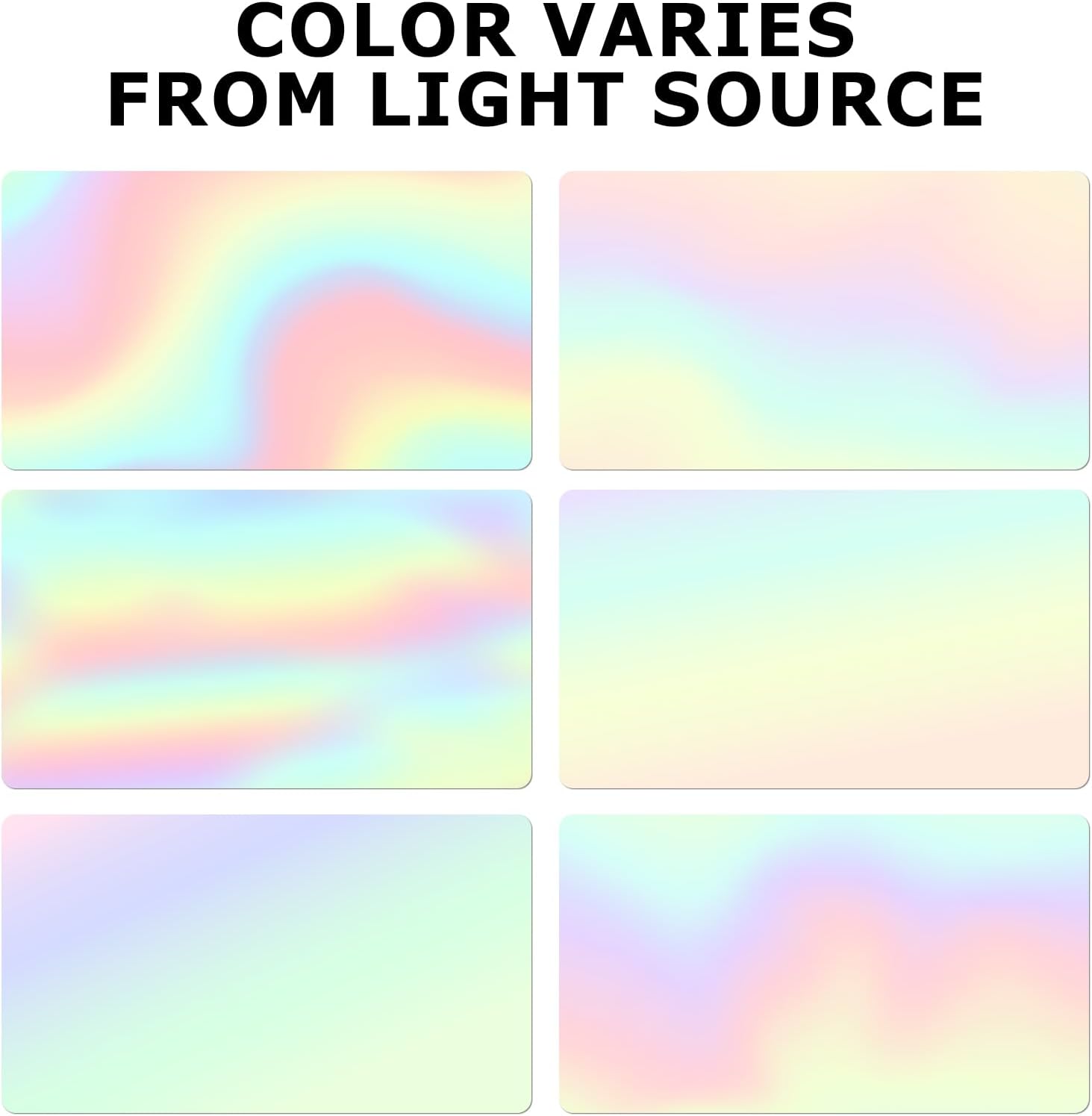 Holographic Thermal Labels Vinyl 1.5 Inch Self-Adhesive Rainbow Direct Dot Stickers Roll Waterproof Printable Circle Decals for QR Code DIY Name Tag 500 PCS - Image 3