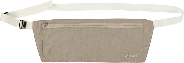 Tatonka Skin Moneybelt - płaska i lekka torba na brzuch z dwoma przegródkami, 2 dyskretne noszenie pod ubraniem (macciato), 12 x 33 cm