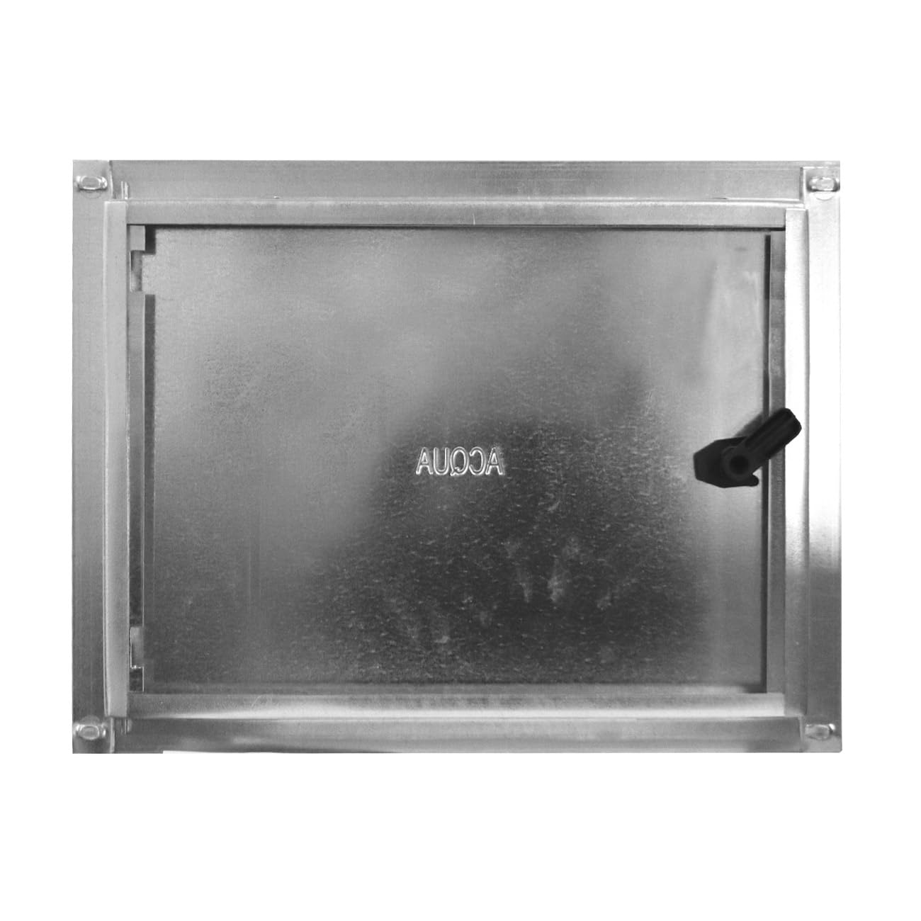 1101 Puerta galvanizada para contador de agua, con cerradura y llave cuadrada. Dimensiones 400x280 mm