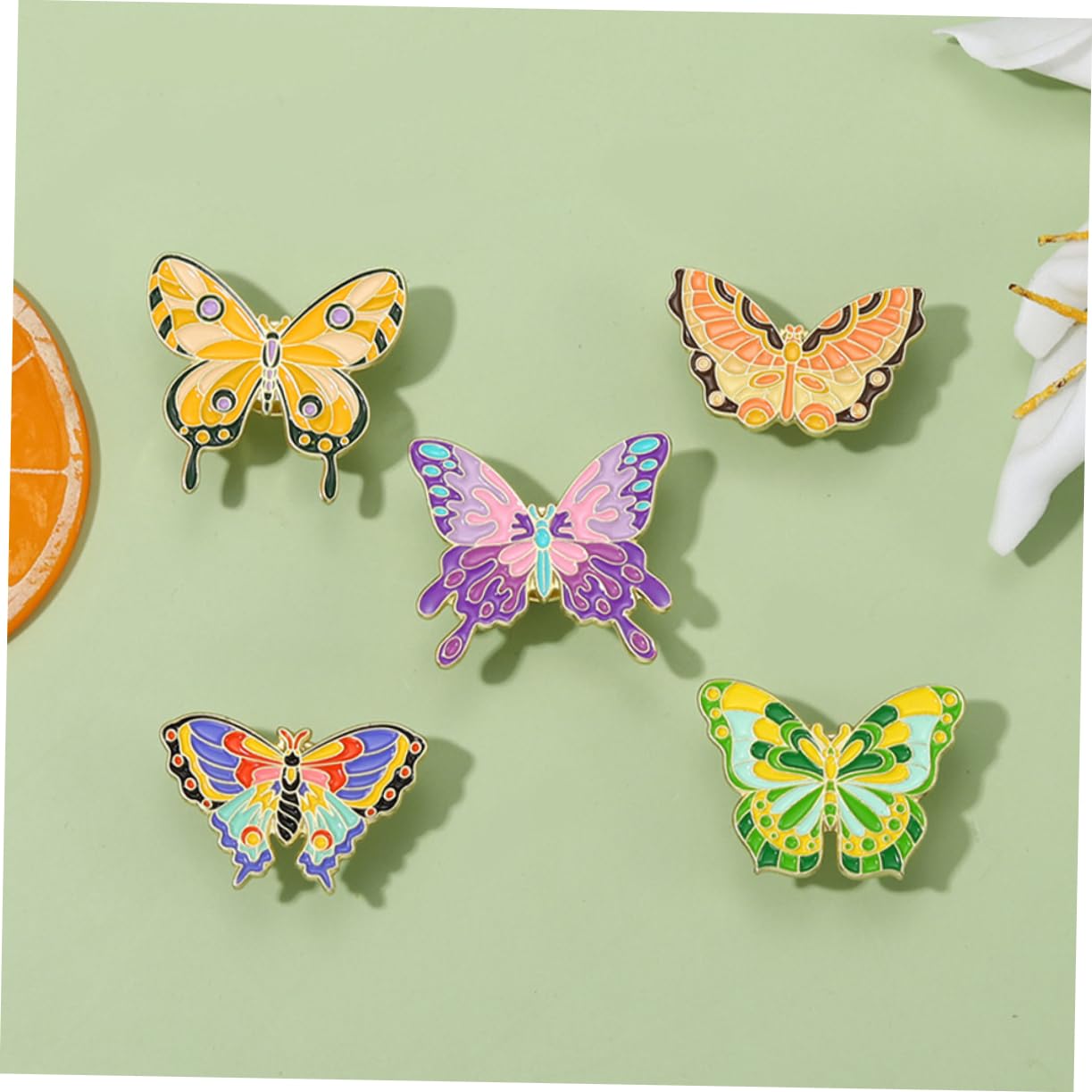 FOMIYES Teiliges Set Cartoon Schmetterlingsbroschen Für Damen Emaille Anstecknadeln Lebendige Farben Für Partys Halloween Valentinstag Weihnachten Robustes Material