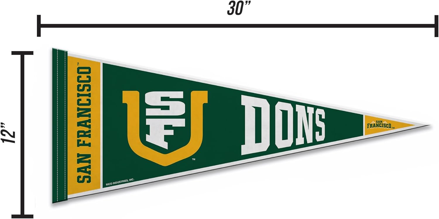 Rico Industries NCAA San Francisco Dons 12" x 30" Felt Wall Décor Pennant - Great for Home/Bed Room/Man Cave Décor - Image 4