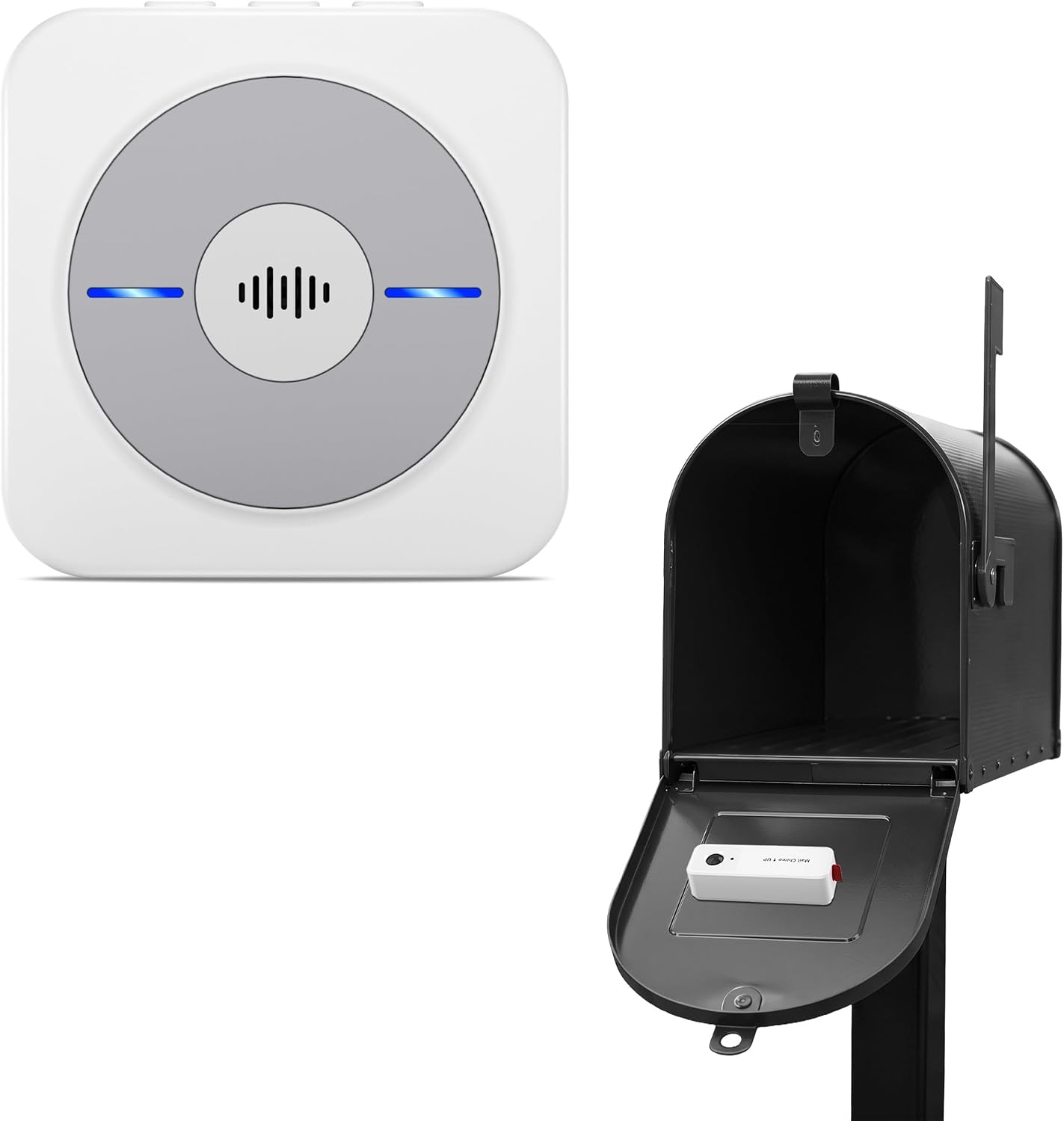 Mailbox Chime with Wireless, WiFi Mailbox Alarm Sensor for Delivered