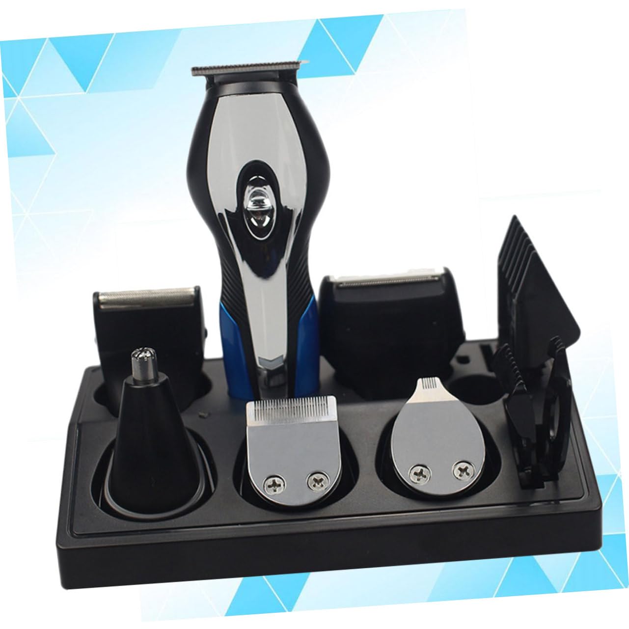 Afeitadora Eléctrica Recargable USB Multifunción para Hombres Negro