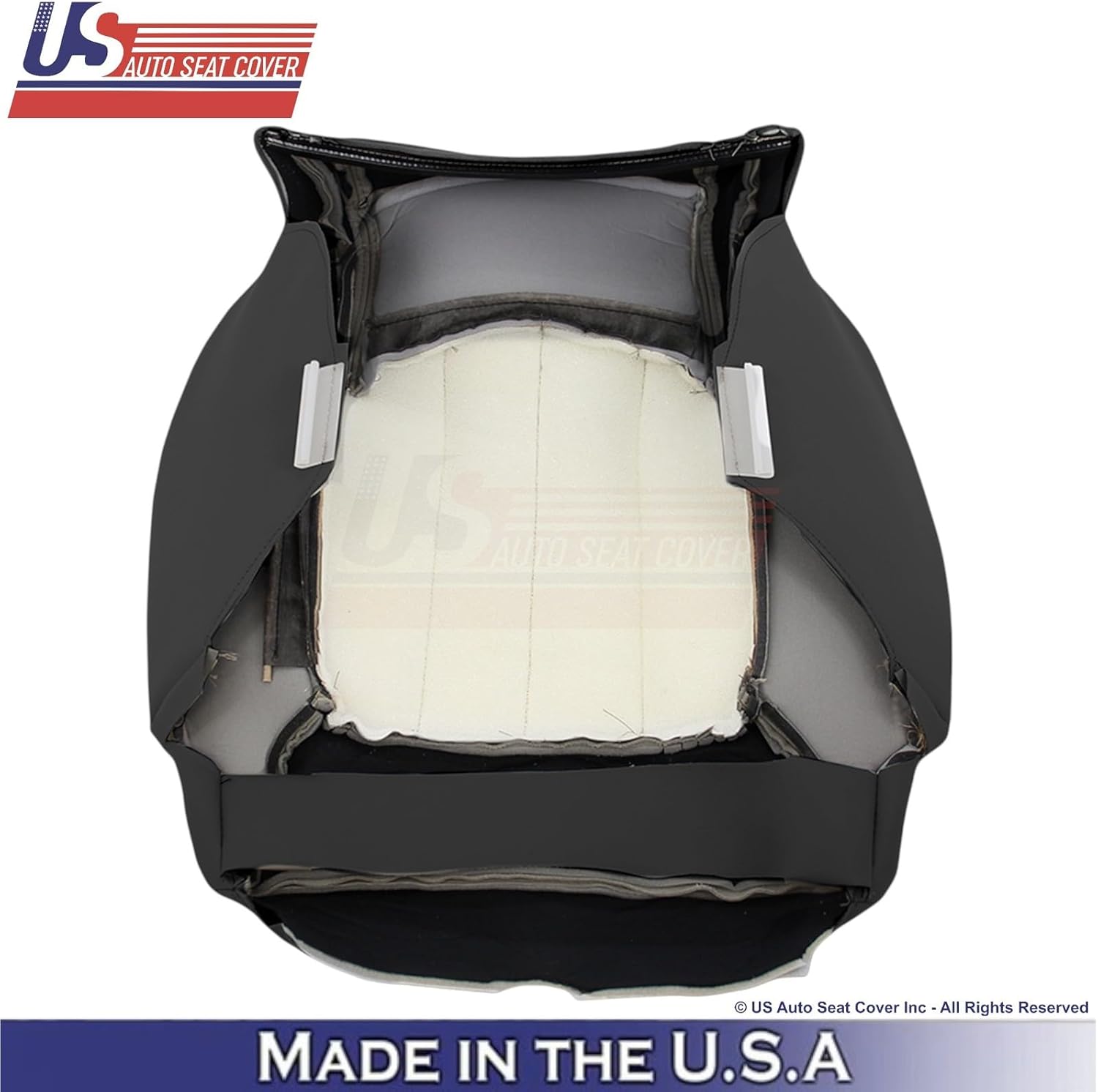 2008-12 fits GMC Acadia Synthetic Leather Perf. Passenger Bottom Seat Cover Black
