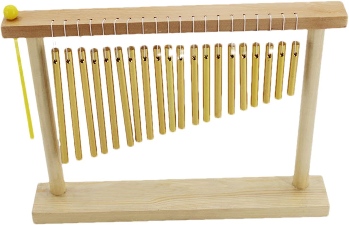 ミュージカルチャイム楽器、単列テーブルトップウィンドチャイム、マレット付きバーミュージカルパーカッション楽器、教室、家庭、学校用のマ